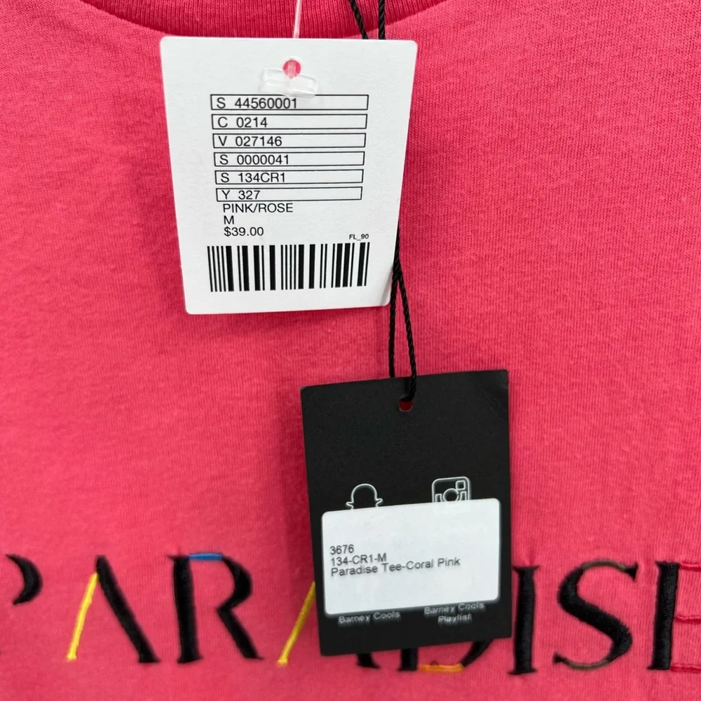 Barney Cool Paradise coral pink tee